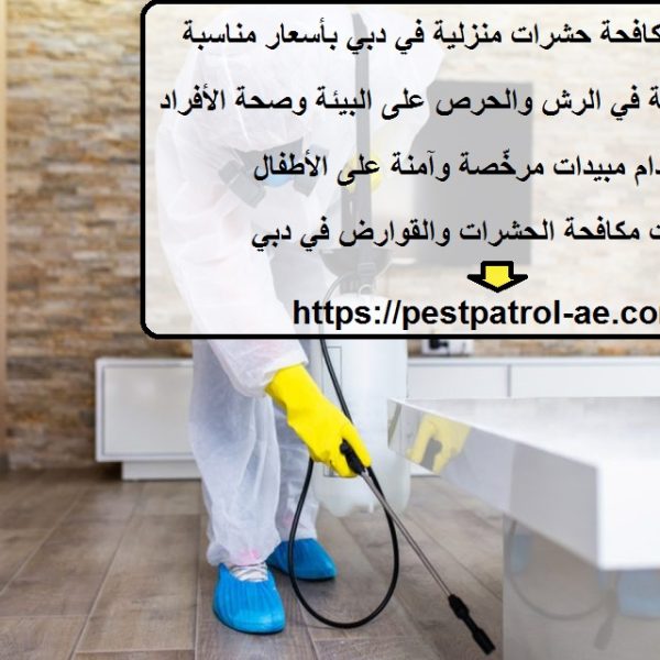 أفضل شركة مكافحة حشرات منزلية في دبي بأسعار مناسبة