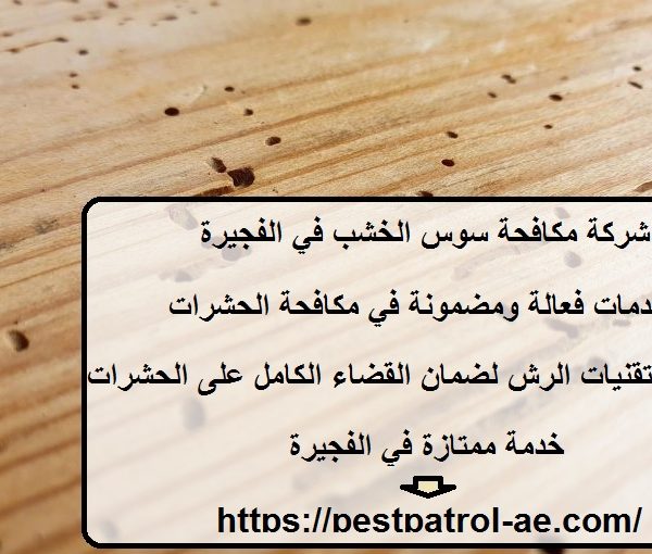 شركة مكافحة سوس الخشب في الفجيرة